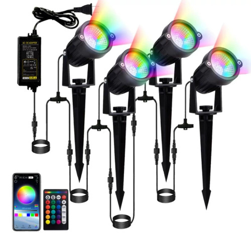 چراغ های نورپردازی هوشمند ضدآب بانور RGB برند Nicetai کنترول با تلفون همراه