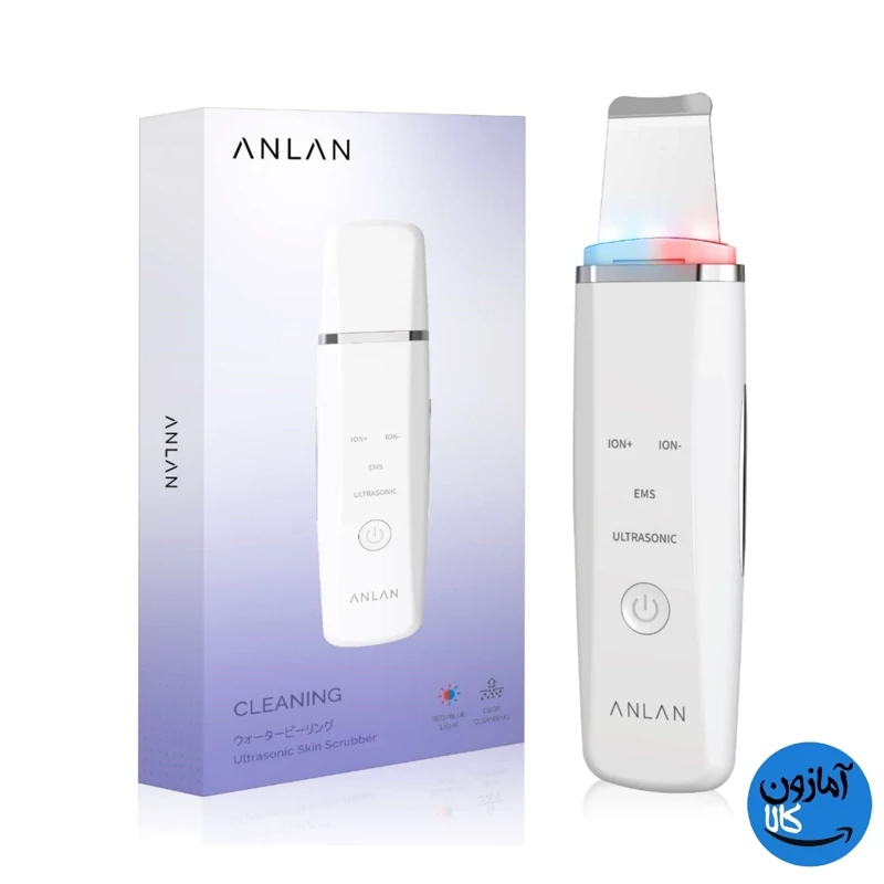 اتو صورت و لایه بردار اولتراسونیک برند ANLAN با نور درمانی
