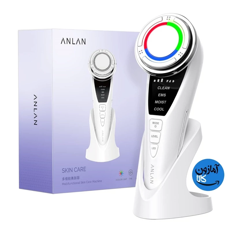 دستگاه ماساژ و ضدچروک پوست صورت برند ANLAN ارتقاء دهنده ماساژور صورت پاک کننده آرایش عمیق با پنبه و کوتاه کردن زمان
