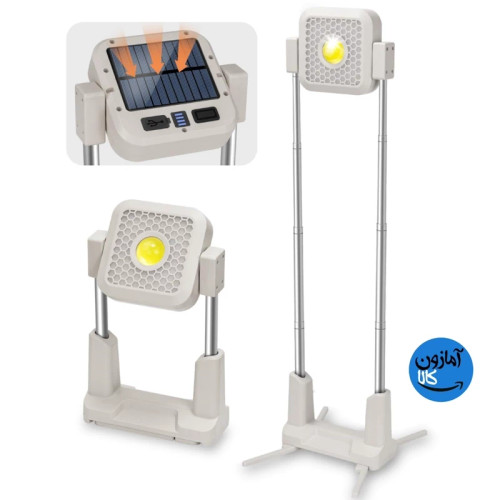 چراغ خورشیدی استندی با پاور بانک 10 هزار