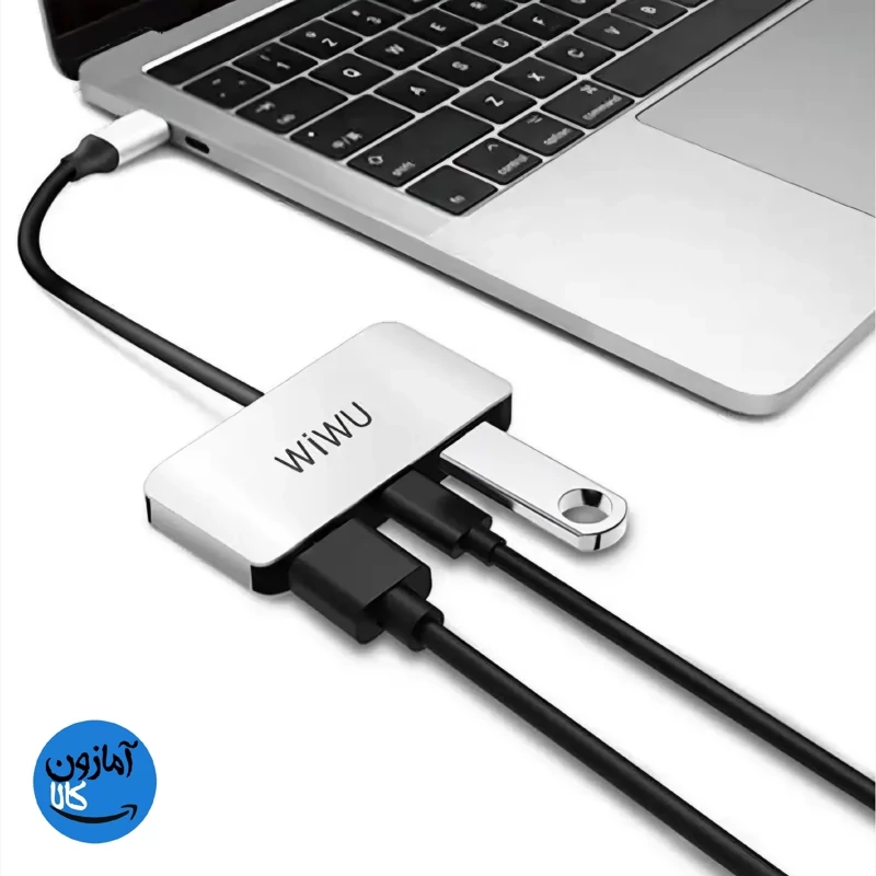 هاب 3 پورت تایپی سی برند Wiwu مدل C2H