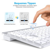 کیبورد بلوتوثی بیسیم مخصوص مک با طراحی ارگونومیک