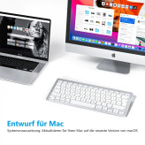 کیبورد بلوتوثی بیسیم مخصوص مک با طراحی ارگونومیک