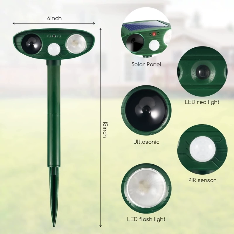 نمای نزدیک دافع حیوانات با سنسور حرکتی