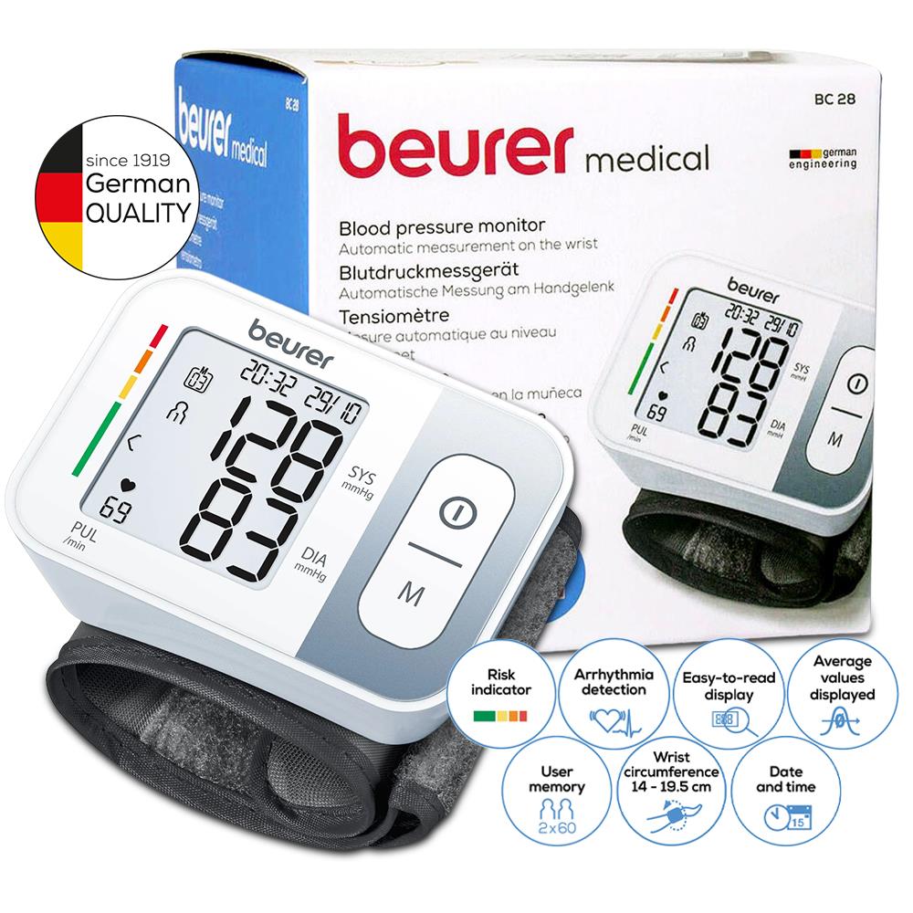 فشارسنج مچی Beurer مدل BC28 با نمایشگر دیجیتال