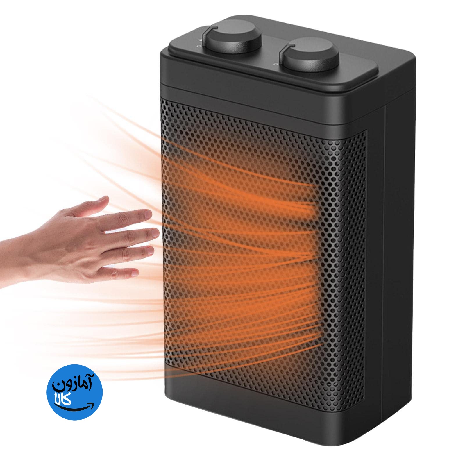 بخاری‌ برقی فن دار سرامیکی  PTC گرمایش سریع برای اتاق خواب، اتاق نشیمن، دفتر کار، ۳ حالته