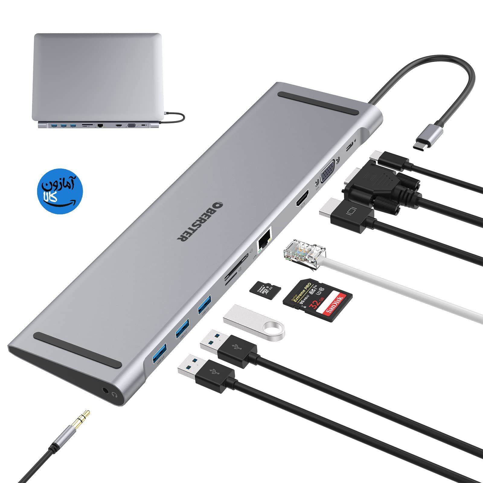 هاب 10 پورت برند OBERSTER