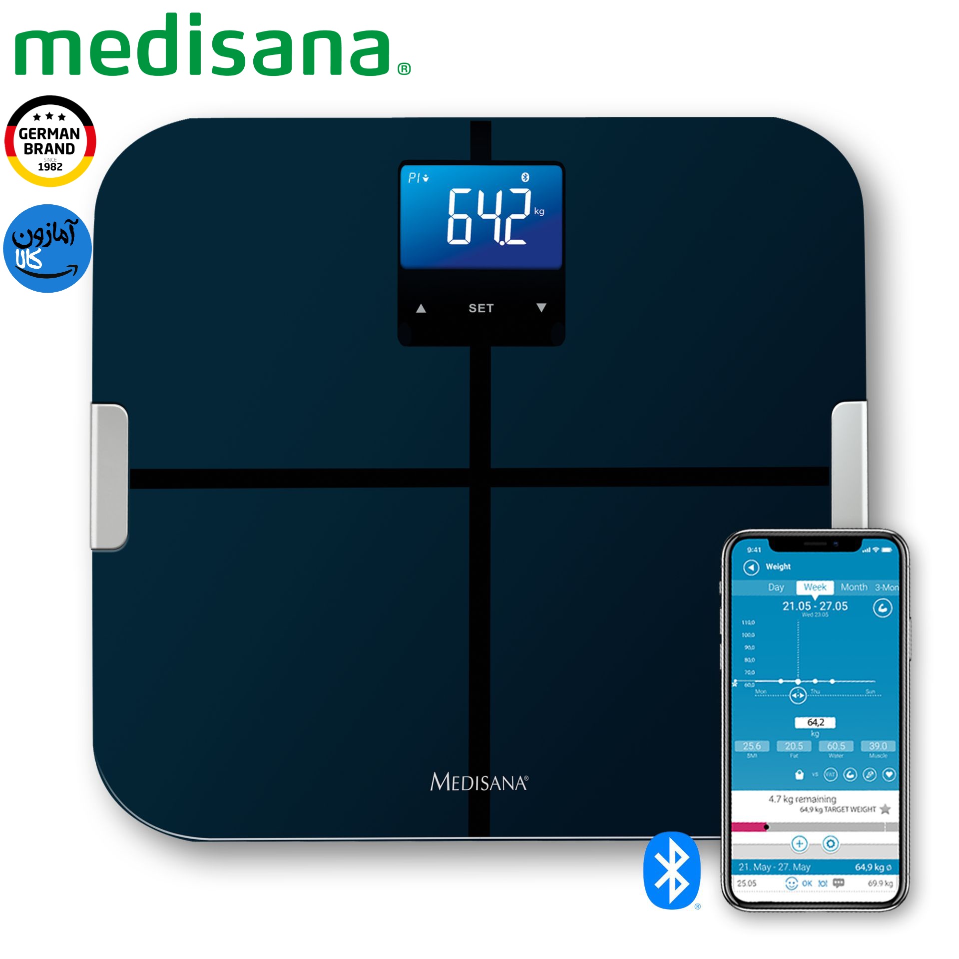 ترازوی هوشمند دیجیتال آنالیز بدن مدیسانا آلمان BS 440مدل connect