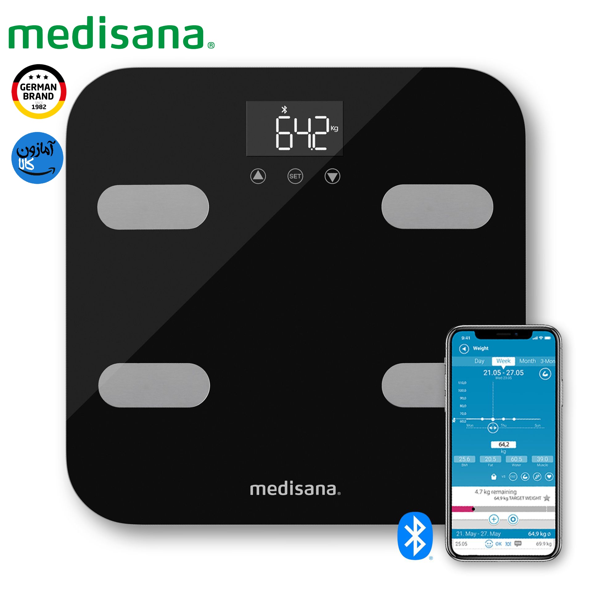 ترازوی هوشمند دیجیتالی مدیسانا آلمان مدل BS 602