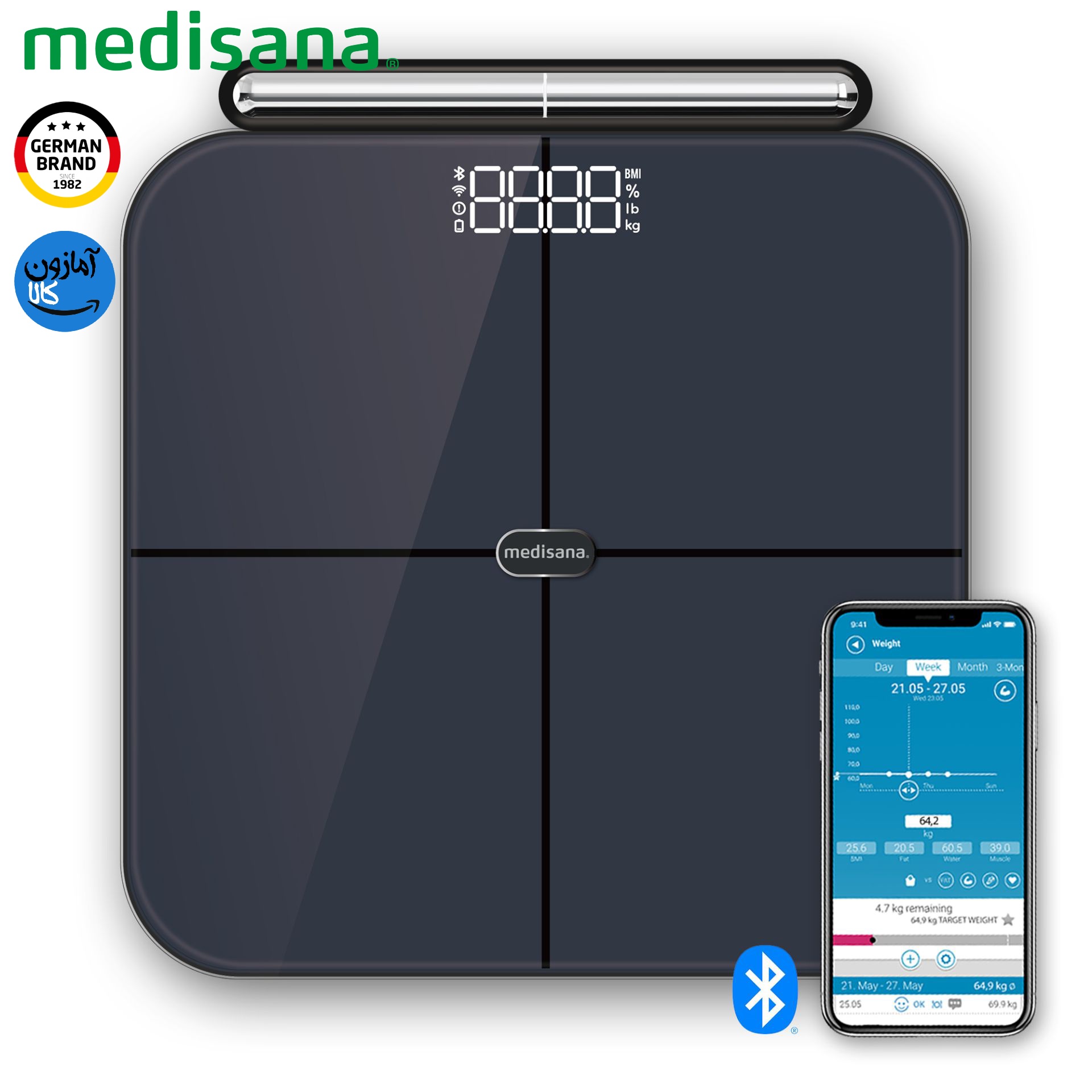 ترازوی امپدانس هوشمند دیجیتالی مدیسانا آلمان مدل BS 850 Connect