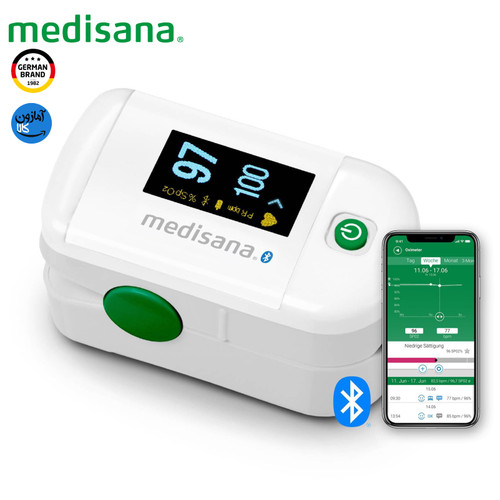 پالس اکسیمتر انگشتی هوشمند مدیسانا آلمان مدل PM 100 Connect