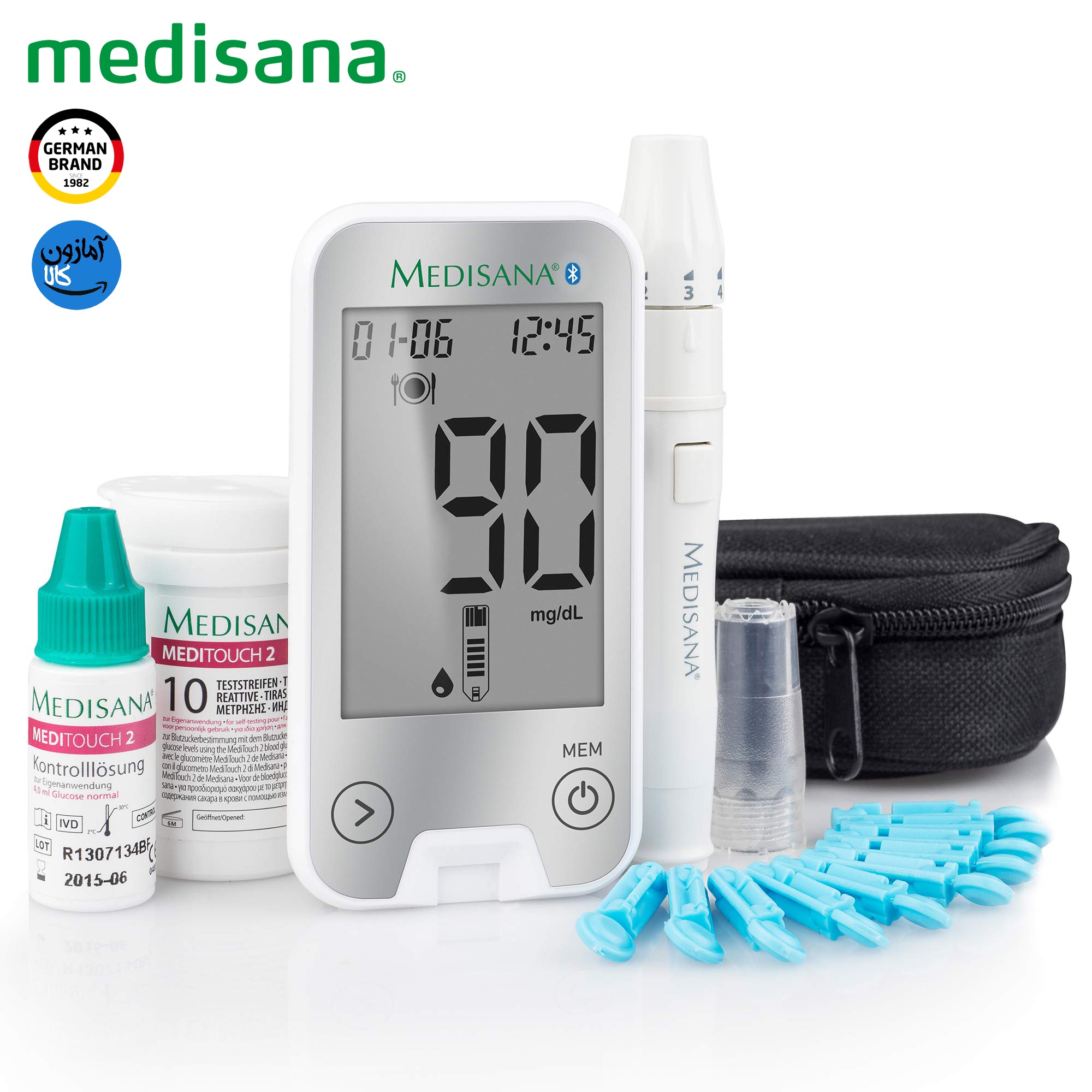 دستگاه تست قند خون هوشمند مدیسانا آلمان MediTouch 2 Connect