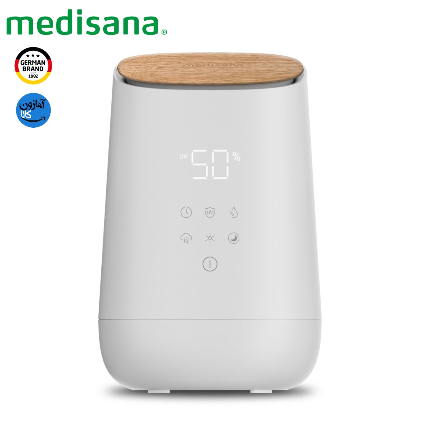 رطوبت ساز اولتراسونیک مدیسانا آلمان مدل AH 680، نبولایزر با رطوبت سنج