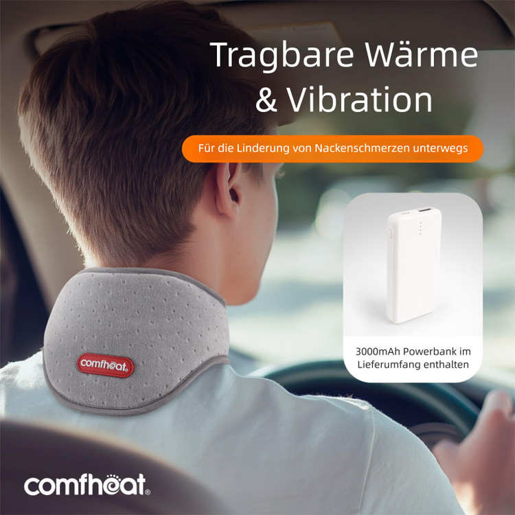 پد حرارتی گردن شارژی با قابلیت لرزش و یبره برند comfheat