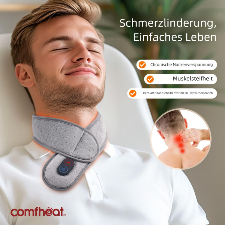پد حرارتی گردن شارژی با قابلیت لرزش و یبره برند comfheat